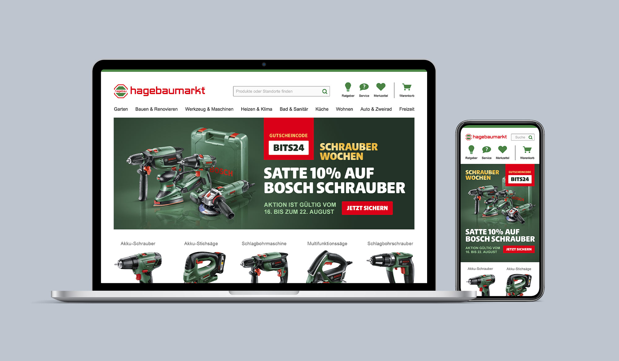 Hagebau-Webdesign