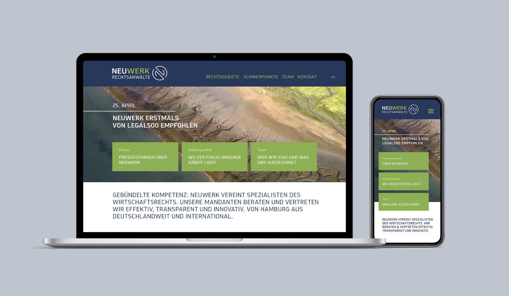 Neuwerk Rechtsanwälte Webdesign