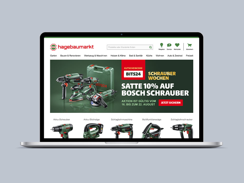 Hagebau-Webdesign