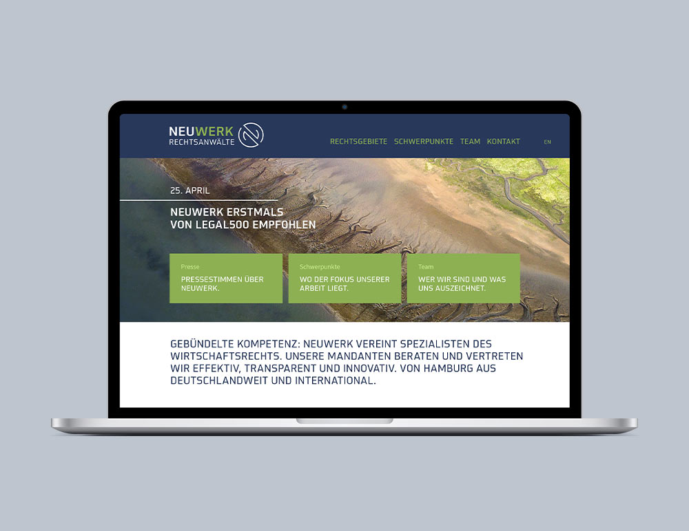 Neuwerk Rechtsanwälte Webdesign