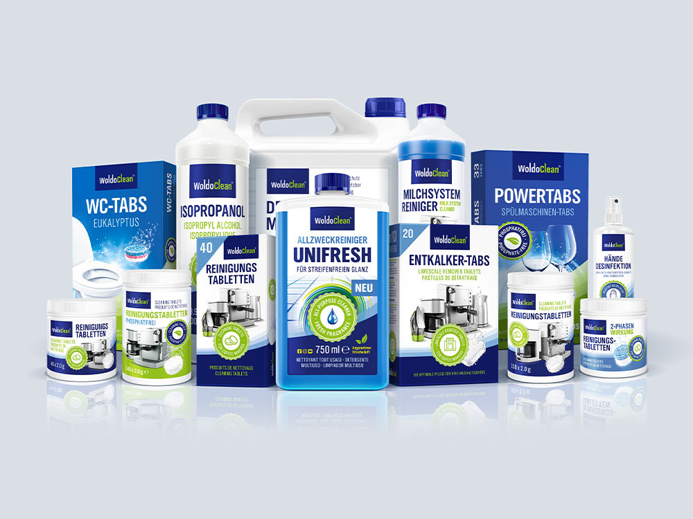 WoldoClean Verpackungsdesign